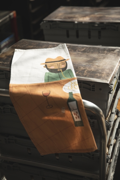 Spira of Sweden Geschirrtuch "Spagehtti"